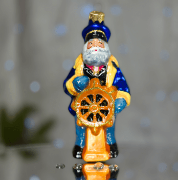 Елочная игрушка Santa Shop Капітан Синий 10 см 4820001179897