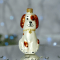Елочная игрушка Santa Shop Песик Чапа веселий Белый/Коричневый 10 см 4820001179576