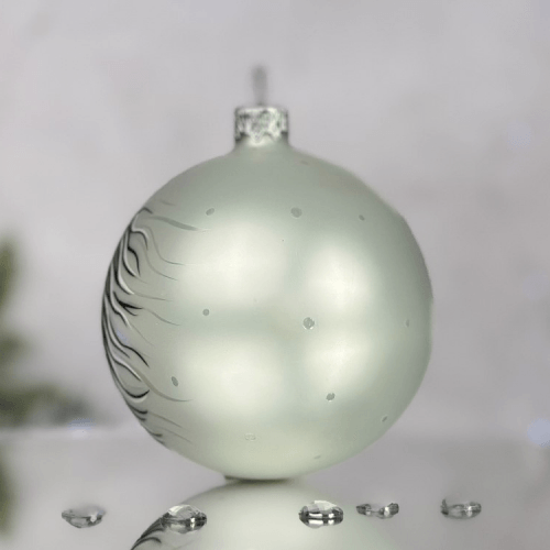 Новогодний шар на елку Santa Shop Символ года 2026 Стрімкий кінь Белый 8,5 см 4820001180541