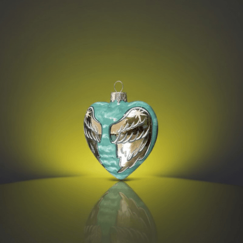 Елочная игрушка Rizdviani Istorii Янголи поруч 9 см 4820001251272