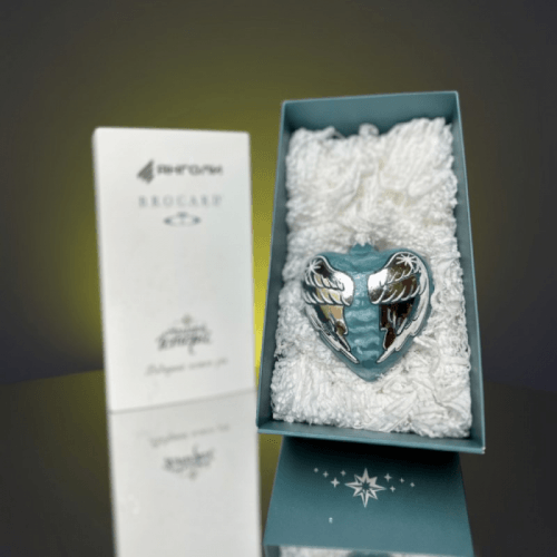 Елочная игрушка Rizdviani Istorii Янголи поруч 9 см 4820001251272