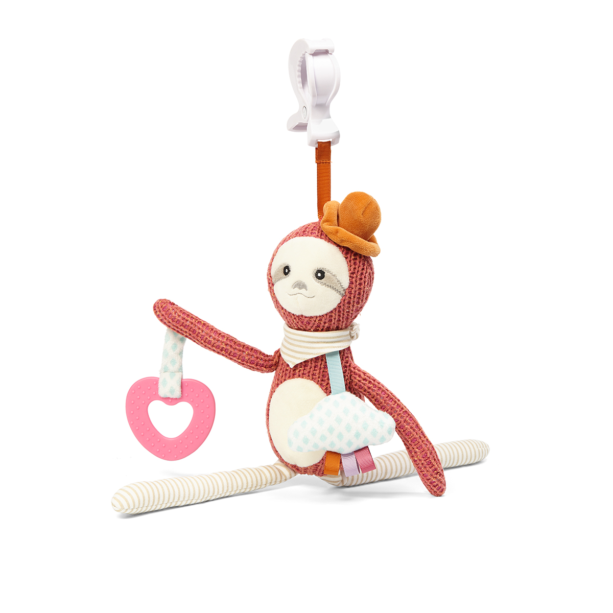 Развивающая подвеска на коляску BabyOno Ленивец Лион 1442