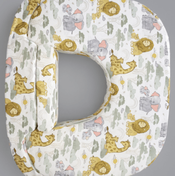 Сменный чехол на ортопедическую подушку для кормления двойни Feeding Pillow Twin Сафари на белом 147-56-2