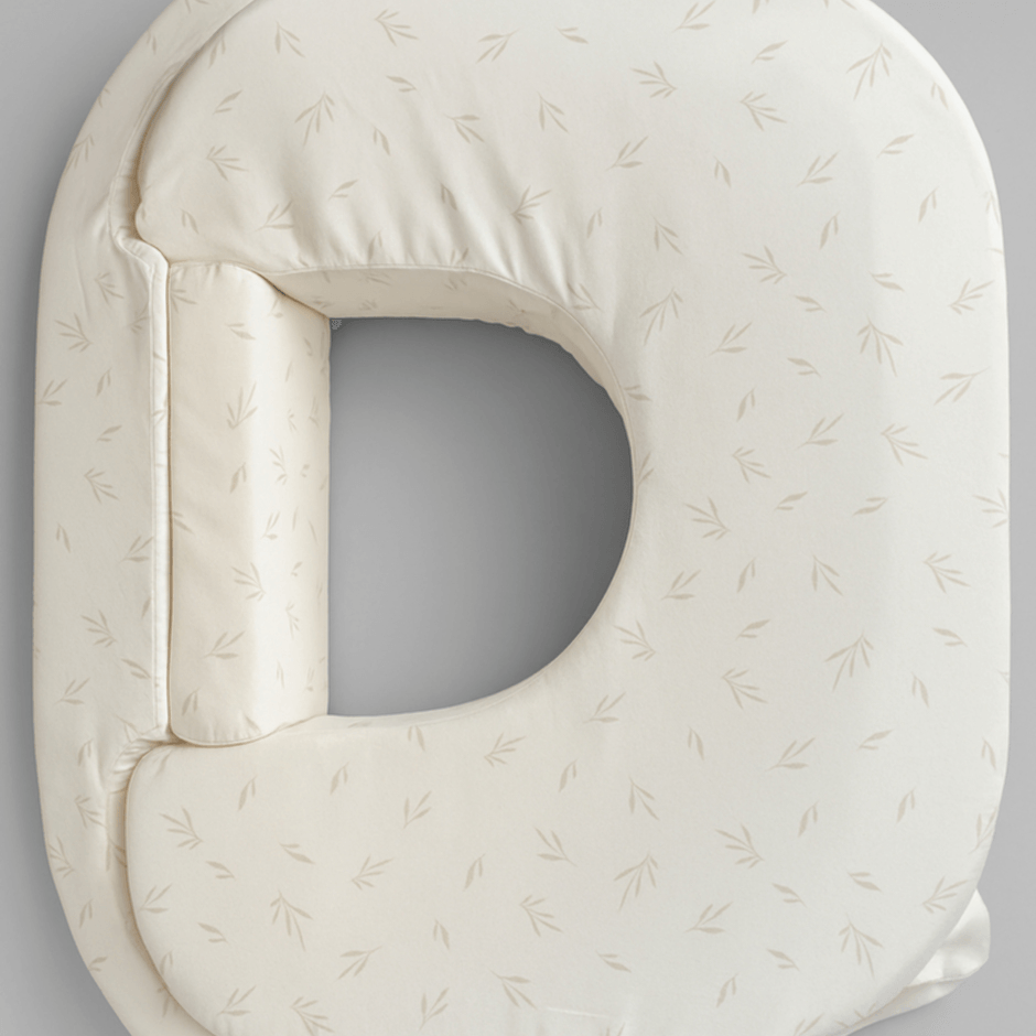 Сменный чехол на ортопедическую подушку для кормления двойни Feeding Pillow Twin Веточки на молочном 147-56-5