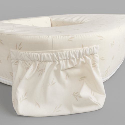 Сменный чехол на ортопедическую подушку для кормления двойни Feeding Pillow Twin Веточки на молочном 147-56-5