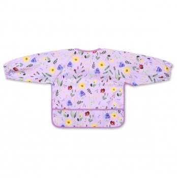 Нагрудник с длинными рукавами BabyOno Сиреневый от 6 мес до 2 лет 1476/01