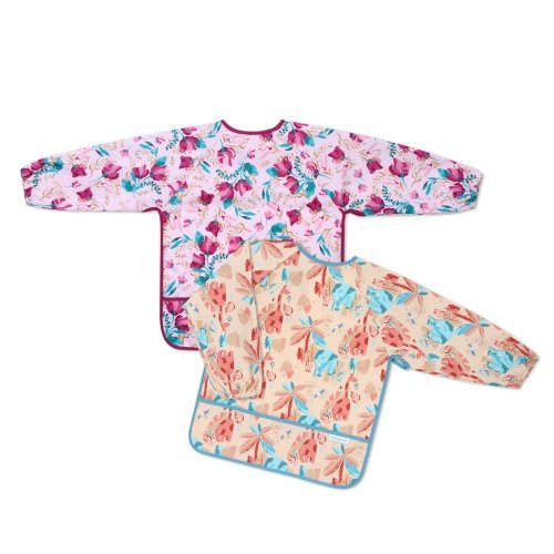 Нагрудник с длинными рукавами BabyOno Сиреневый от 2 до 4 лет 1477/01