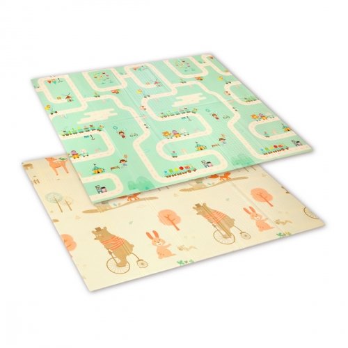 Развивающий коврик для детей двусторонний BabyOno 180x200 см 1480