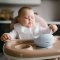 Детская тарелка на присоске BabyOno 6+ мес Силикон Голубой 1481/01