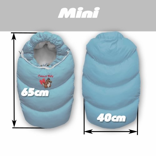 Конверт в коляску на флисе трансформер Ontario Baby Alaska Demi+ Size control Голубой ART-0000309