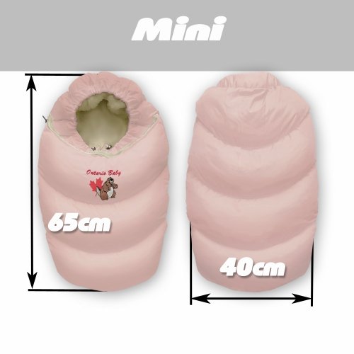 Конверт в коляску на овчине трансформер Ontario Baby Alaska Size control Розовый ART-0000060