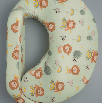 Сменный чехол на ортопедическую подушку для кормления Feeding Pillow Львы на мятном 152-56-3