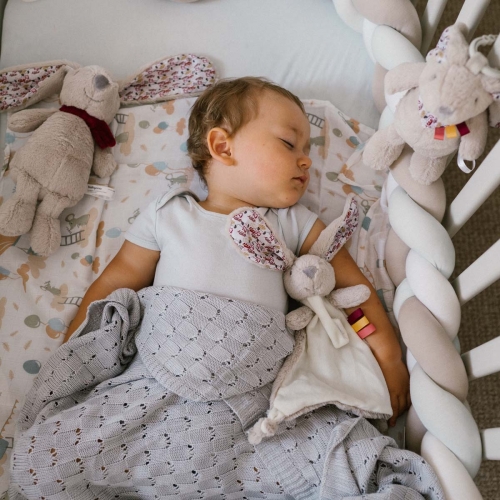 Игрушка обнимашка с держателем для пустышки BabyOno Кролик Милли 1527