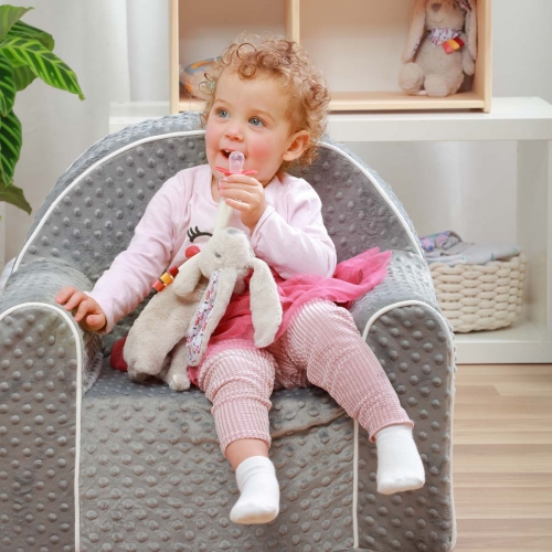 Игрушка обнимашка с держателем для пустышки BabyOno Кролик Милли 1527