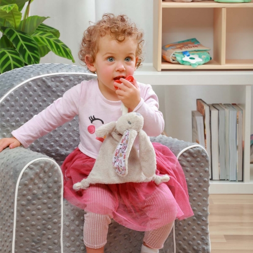 Игрушка обнимашка с держателем для пустышки BabyOno Кролик Милли 1527