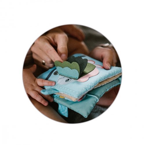 Мягкая развивающая книжка BabyOno Морской мир 1532