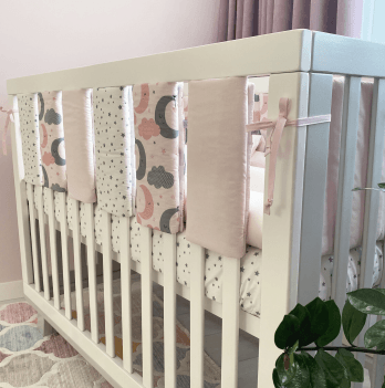 Фенс бамперы на кроватку Veres Sleepy moon pink Розовый 6 шт 154.05.01