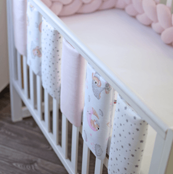 Фенс бамперы на кроватку Veres Sleepy moon pink-2 Розовый 6 шт 154.05.01.1