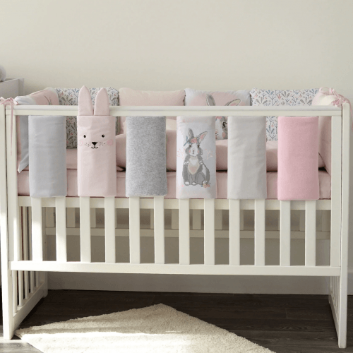 Фенс бамперы на кроватку Veres Summer Bunny pink Розовый 6 шт 154.05.11