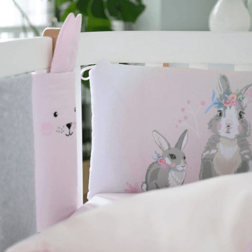 Фенс бамперы на кроватку Veres Summer Bunny pink Розовый 6 шт 154.05.11