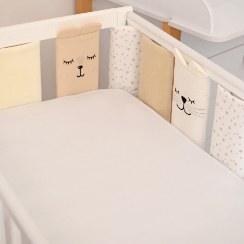 Фенс бамперы на кроватку Veres Универсальный Бежевый 6 шт 154.05.14