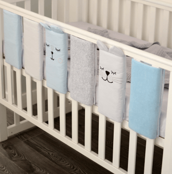 Фенс бамперы на кроватку Veres Хлопчик Голубой 6 шт 154.05.16