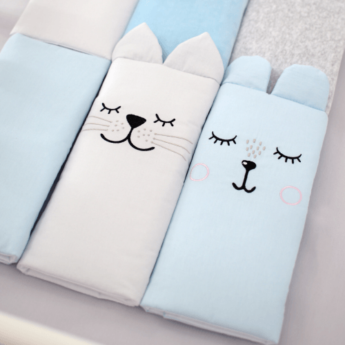 Фенс бамперы на кроватку Veres Хлопчик Голубой 6 шт 154.05.16