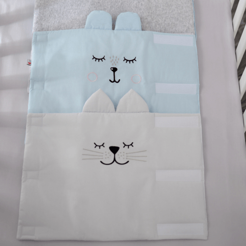 Фенс бамперы на кроватку Veres Хлопчик Голубой 6 шт 154.05.16