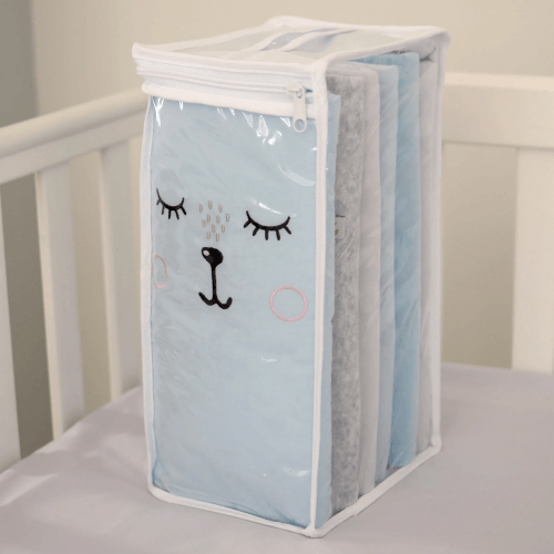 Фенс бамперы на кроватку Veres Хлопчик Голубой 6 шт 154.05.16