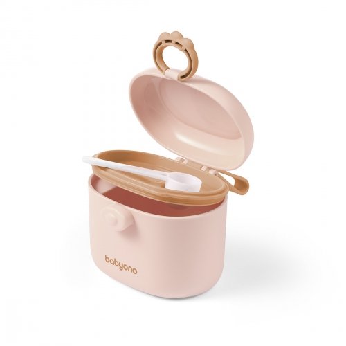 Портативный контейнер для сухой смеси с мерной ложечкой BabyOno Бежевый 240 мл 1544/02