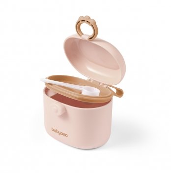 Портативный контейнер для сухой смеси с мерной ложечкой BabyOno Бежевый 240 мл 1544/02