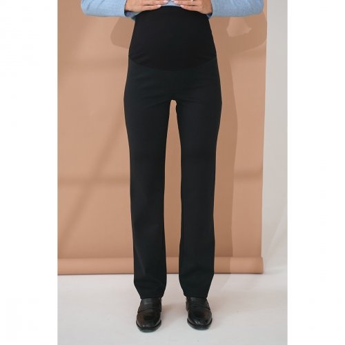 Штаны для беременных с начесом Юла Мама Bruna Черный TR-45.111