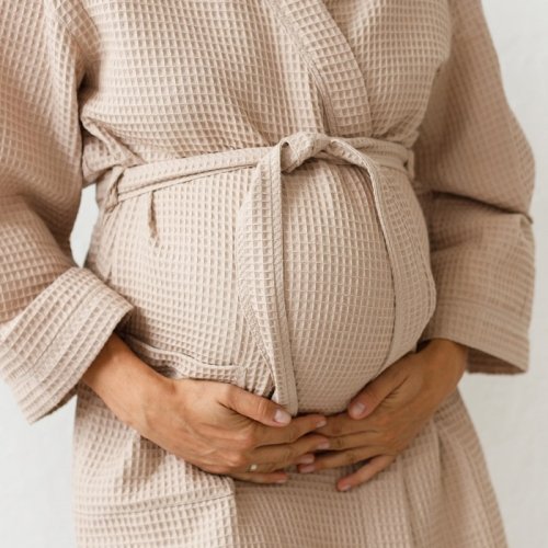 Вафельный халат для беременных Magbaby Mary Бежевый 103355