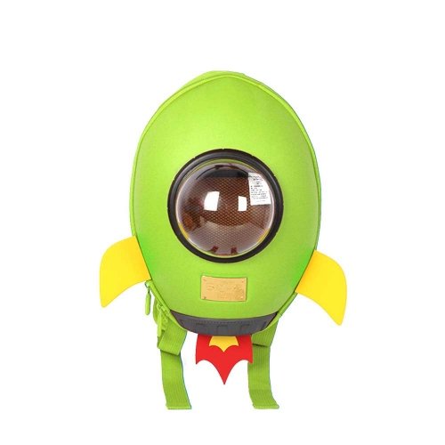 Детский рюкзак игрушка SuperCute Ракета Зеленый SF038-b