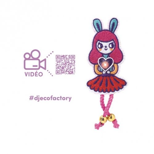 Набор для творчества Djeco Брошка Bunny Girl Factory E-textil DJ09320