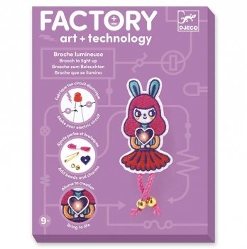 Набор для творчества Djeco Брошка Bunny Girl Factory E-textil DJ09320