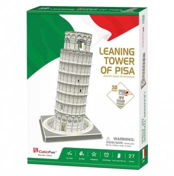 3D пазл CubicFun Пизанская башня 27 шт C241h