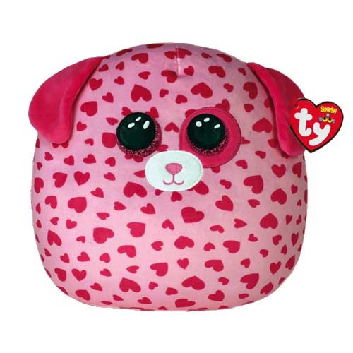 Мягкая игрушка TY Squish-a-Boos Розовый пес Tickle 20 см 39304