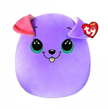 Мягкая игрушка TY Squish-a-Boos Фиолетовый пес Bitsy 20 см 39225