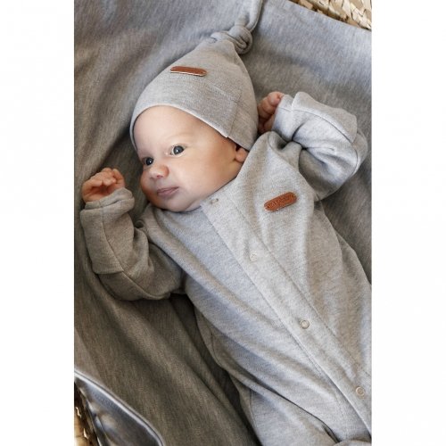 Человечек и шапка для новорожденных Magbaby Liam 0-9 мес Серый 106040