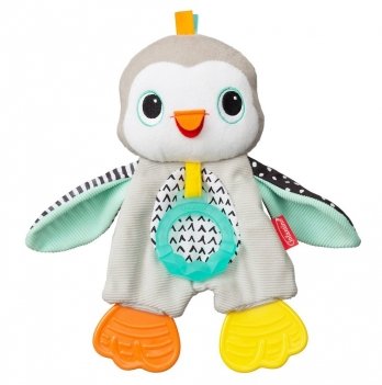 Детская игрушка обнимашка с прорезывателем Infantino Пингвик 316329
