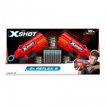 Детская игрушка бластер набор Zuru X-Shot Red Excel Reflex Double 36434R