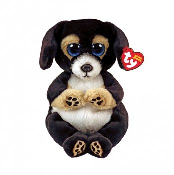 Мягкая игрушка TY Beanie Bellies Черный пес DOG 20 см 40700