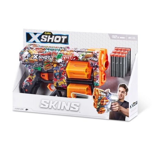 Детская игрушка бластер Zuru X-Shot Skins Dread Sketch 36517H