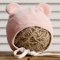 Велюровая шапка для новорожденных Magbaby Tessera с ушками 0-9 мес Розовый 100980