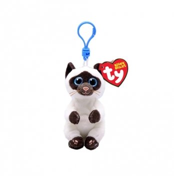 Мягкая игрушка брелок TY Beanie Bellies Сиамская кошка MISO 12 см 43106