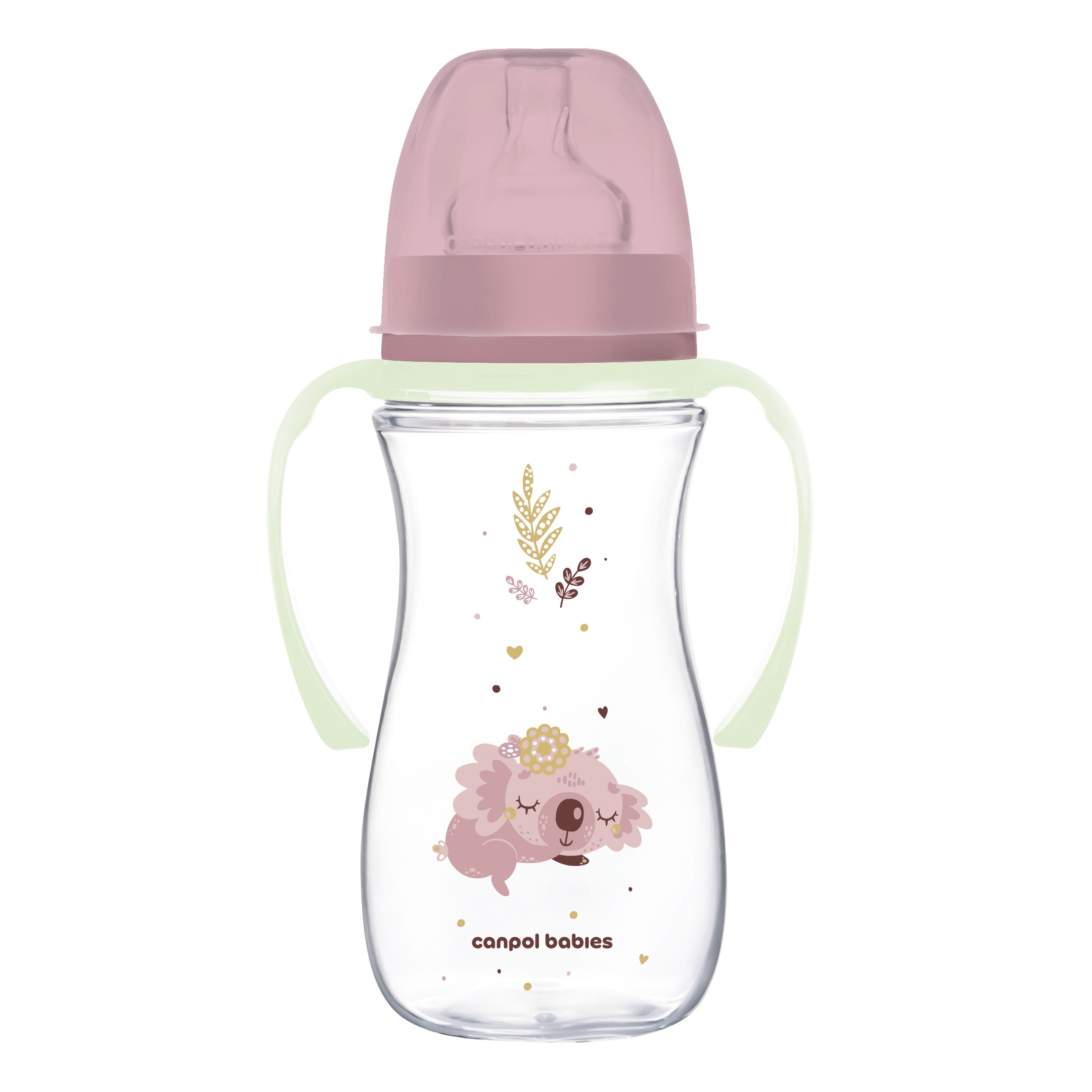Антиколиковая бутылочка Canpol babies Easystart Sleepy Koala Розовый 12m+ 300 мл 35/238_pin