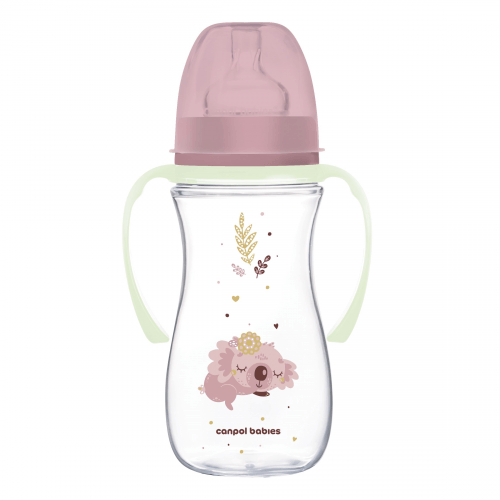 Антиколиковая бутылочка Canpol babies Easystart Sleepy Koala Розовый 12m+ 300 мл 35/238_pin