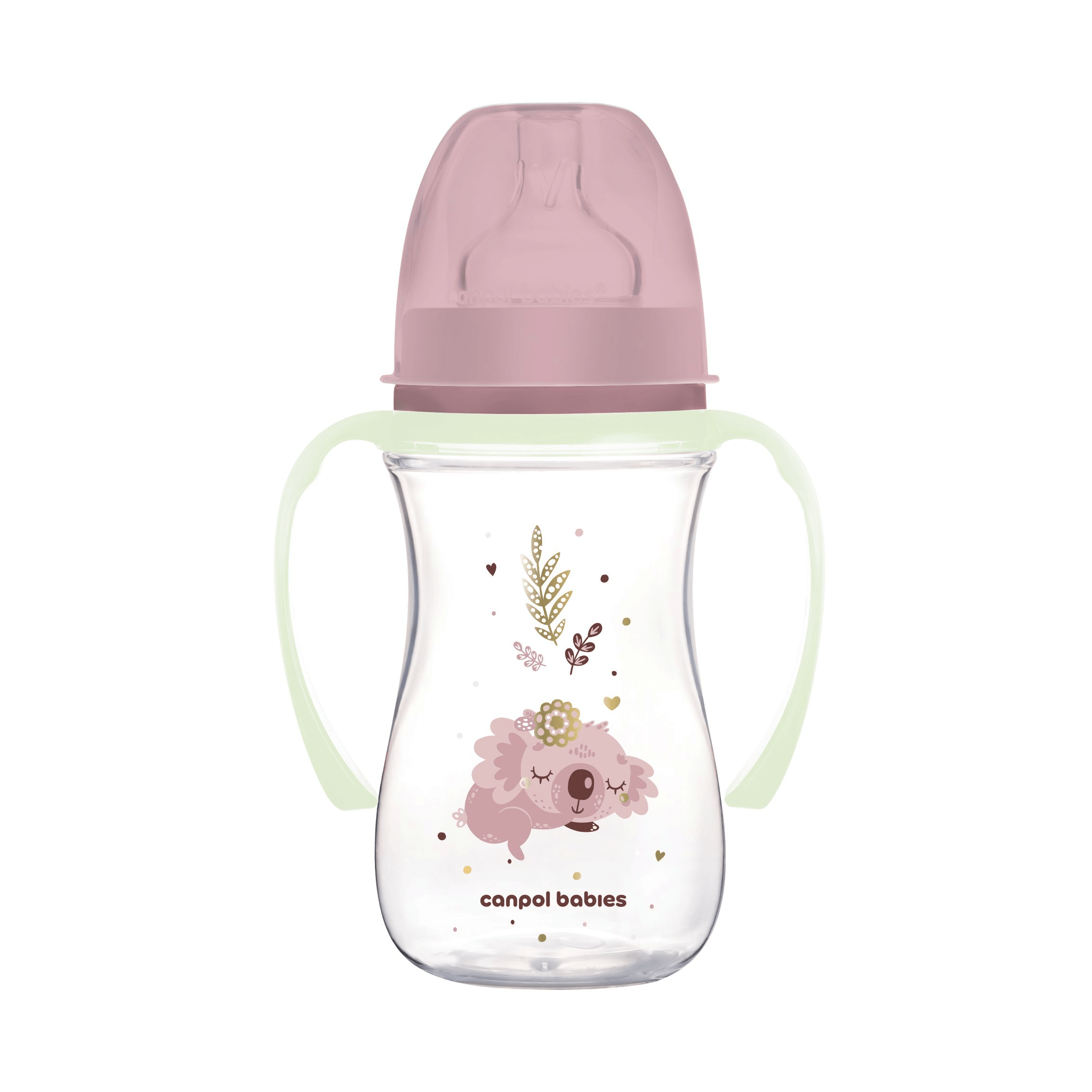 Антиколиковая бутылочка Canpol babies Easystart Sleepy Koala Розовый 3m+ 240 мл 35/237_pin