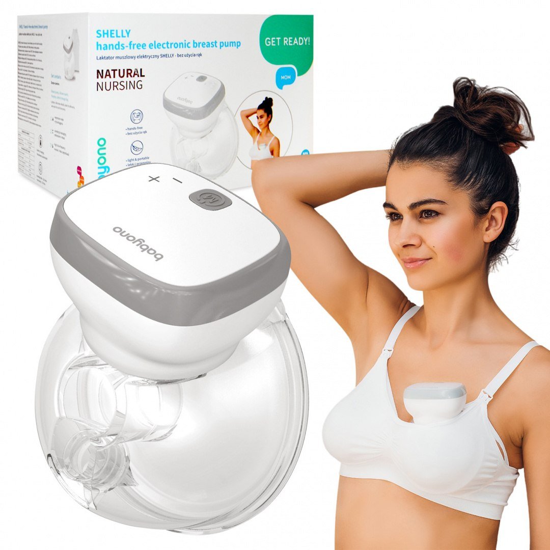 Молокоотсос аккумуляторный BabyOno SHELLY Свободные руки 1000